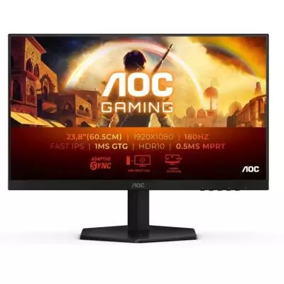 Ecran PC Gamer - AOC - 23,8'' - FHD - 180Hz - Dalle Fast IPS - 0,5 ms - 24G42E