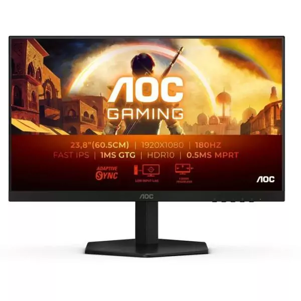 Ecran PC Gamer - AOC - 23,8'' - FHD - 180Hz - Dalle Fast IPS - 0,5 ms - 24G42E