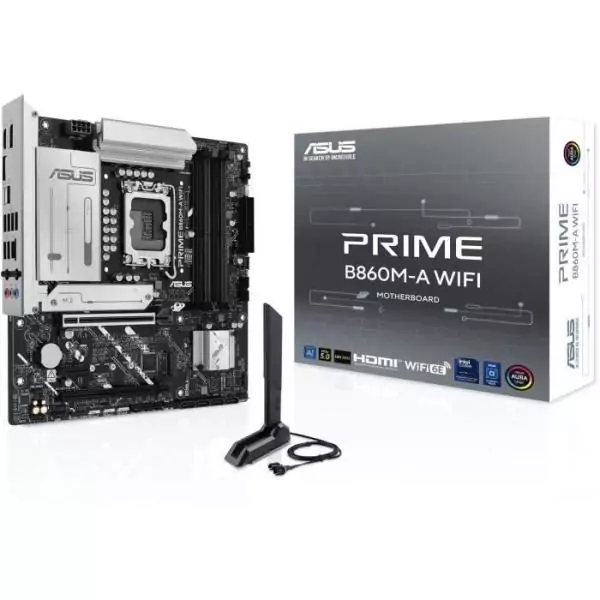 Carte mere - ASUS - PRIME B860M-A WIFI - Intel B860 LGA 1851 (Socket V1) micro ATX