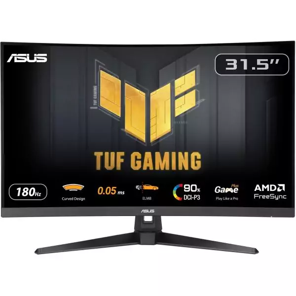 Ecran PC Gamer incurvé - ASUS TUF Gaming - 31,5 - QHD - 180Hz - Dalle VA - 1ms - VG32WQ3B