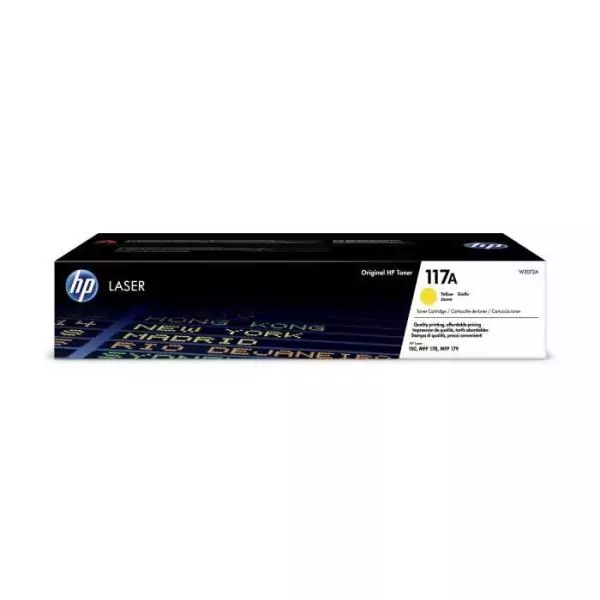 Cartouche de toner jaune HP 117A W2072A pour imprimantes Laser 150 et multifonctions Laser 178/179