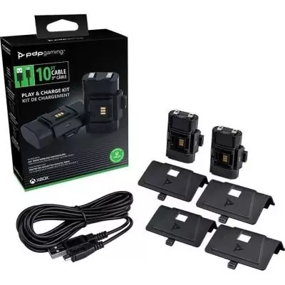 Kit Play & Charge pour manette - PDP - Xbox One et Series X|S - Noir Kit Play & Charge pour manette - PDP - Xbox One et Series X|S - Noir