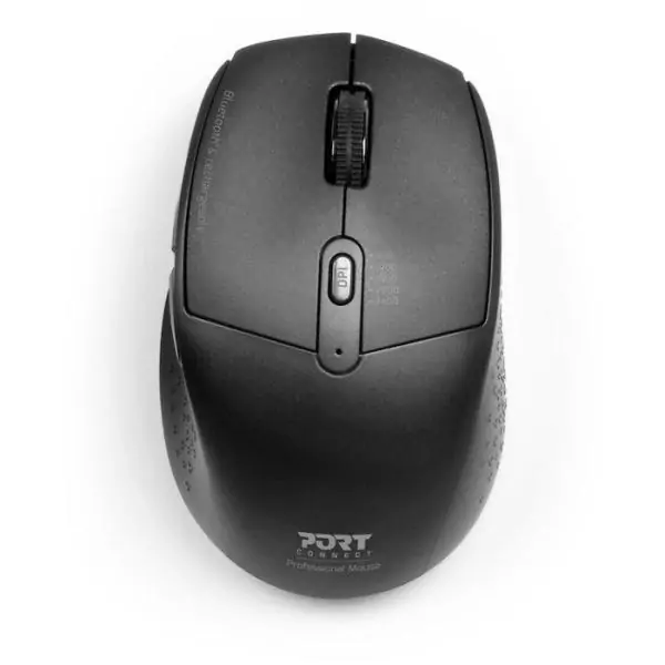 Souris sans fil - PORT Designs - 900715 PRO - Bluetooth & 2.4 GHz - Rechargeable - Noir