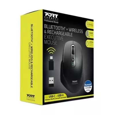 Souris Bluetooth Office Executive rechargeable - Port Designs - 3200 dpi