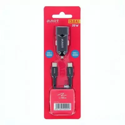 Kit chargeur auto - AUTO T - 540225 - USB-C - 20 W - 5 A Kit chargeur auto - AUTO T - 540225 - USB-C - 20 W - 5 A